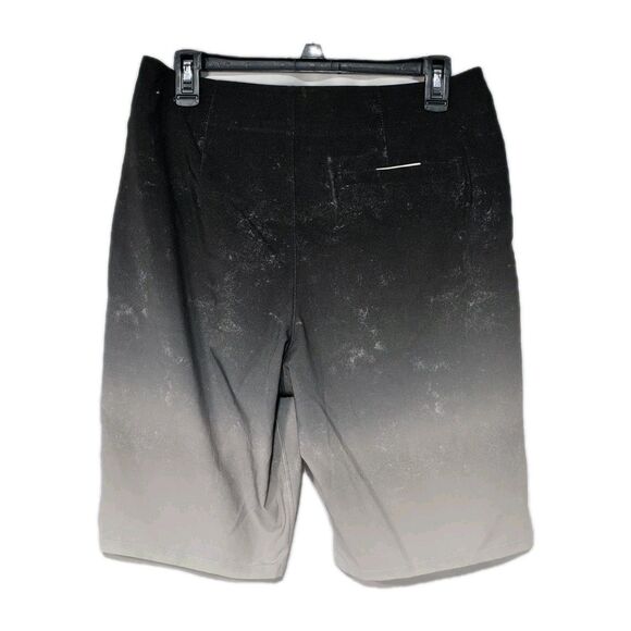 Hollister Men’s 30 Board Shorts Swim Trunks Black White Ombre Speckle EUC - Picture 3 of 11